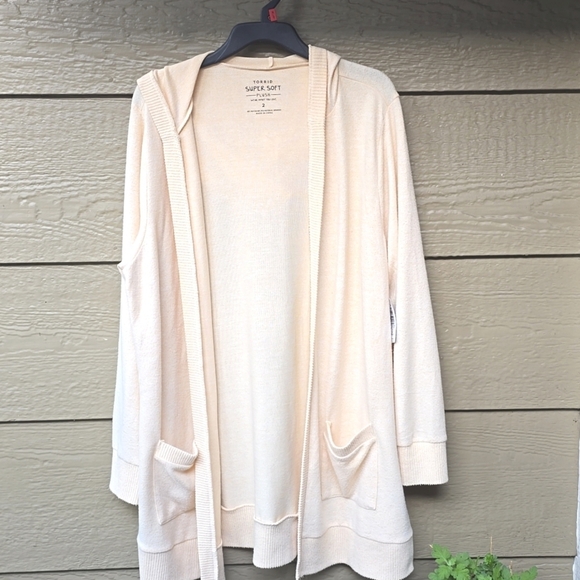 Torrid Super Soft Plush Cardigan Open Front cardigan NEW NWT 2x - Picture 6 of 10